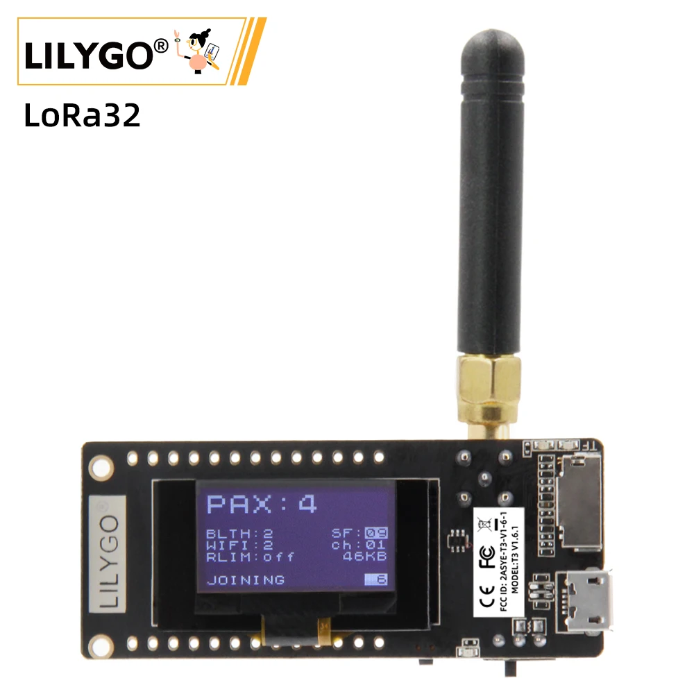 Oled Display 0.96 - LILYGO® TTGO LoRa32 V2.1_1.6 Version 433/868/915Mhz