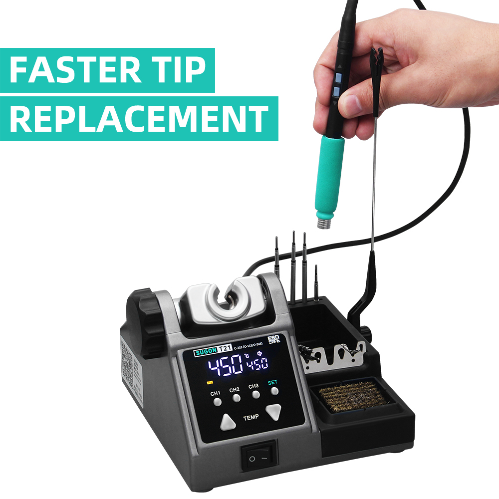 SUGON T21 Soldering Station Co - Soldering Iron Temperature Probe review and price