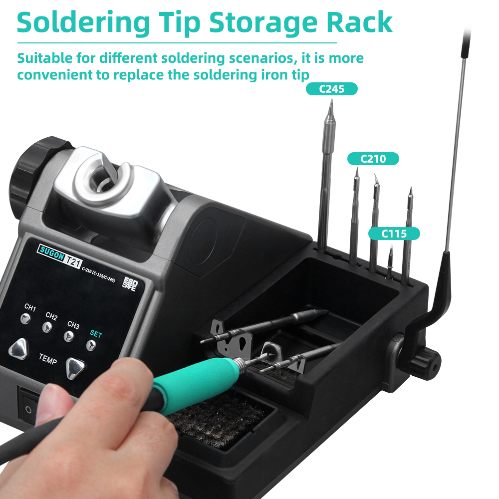 SUGON T21 Soldering Station Co - Soldering Iron Temperature Probe review and price