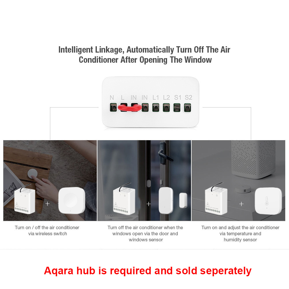 Original Aqara Smart Two-way C - Relay Module 1 Channel review and price