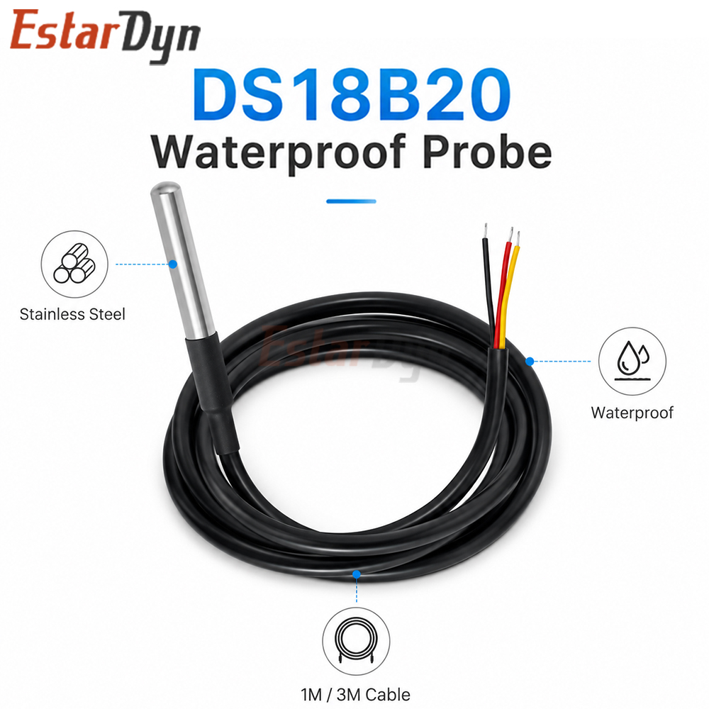 Estardyn DS18B20 Waterproof Di - Ds18B20 review and price