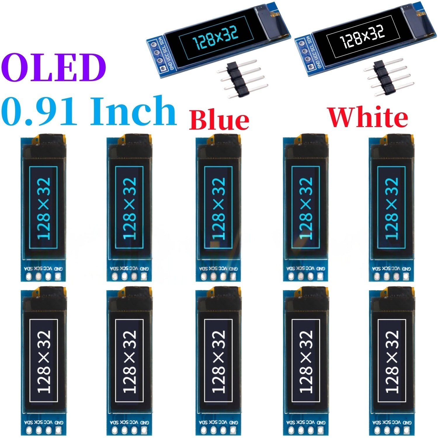 0.91 Inch 128x32 IIC I2C White - Ssd1306 review and price