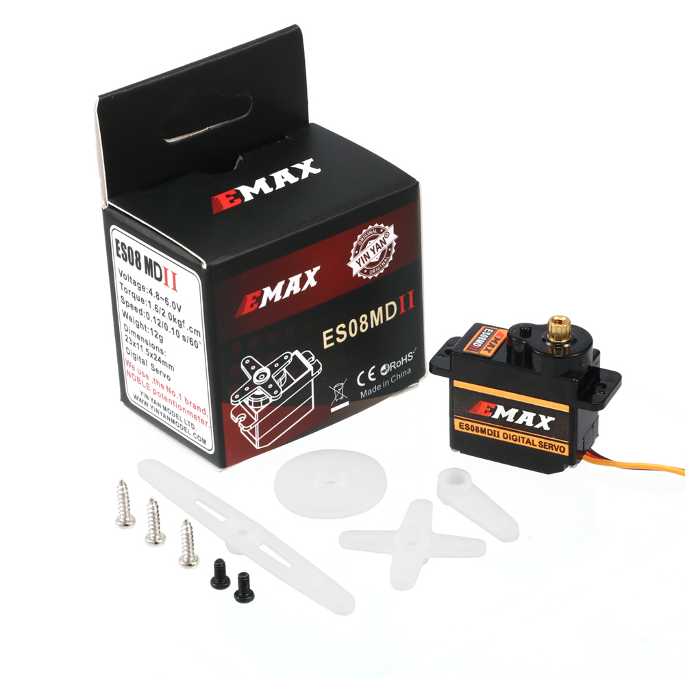 2/4/10pcs EMAX  ES08MD II Meta - Servo Sg90 review and price