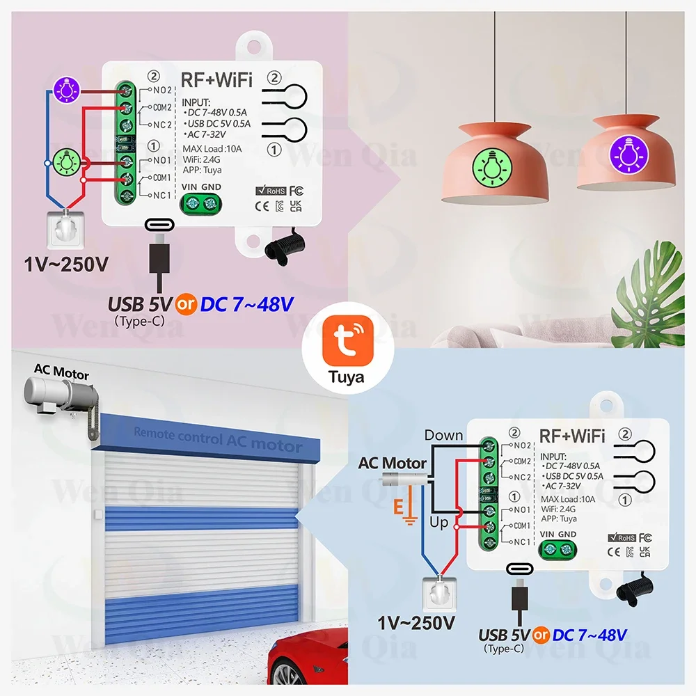 2CH Smart Light Switch Tuya,Wi - Ir Remote Module review and price