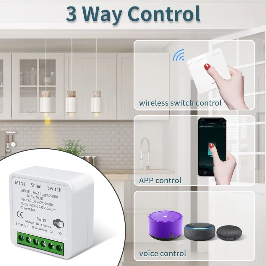 Wifi RF 433MHz Smart Switch Tu - Ir Remote Module review and price