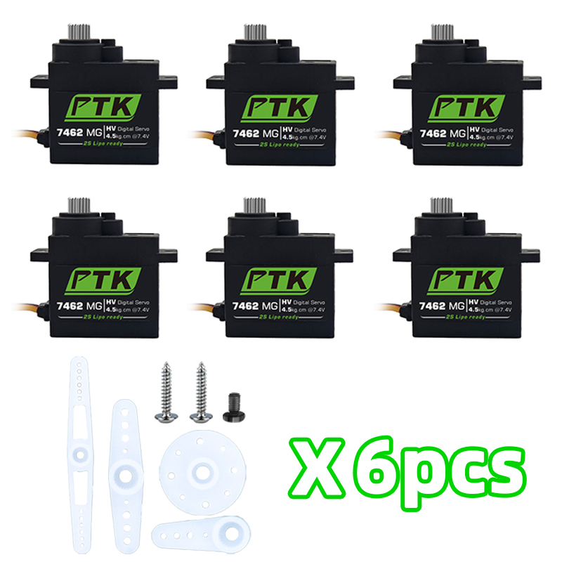 PTK 7462W MG Metal gear 9g mic - Servo Sg90 review and price