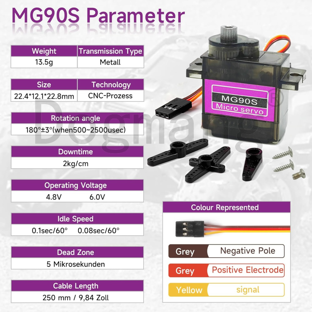 MG90S Servo 1/2/4/10/20/50 Pcs - Servo Sg90 review and price