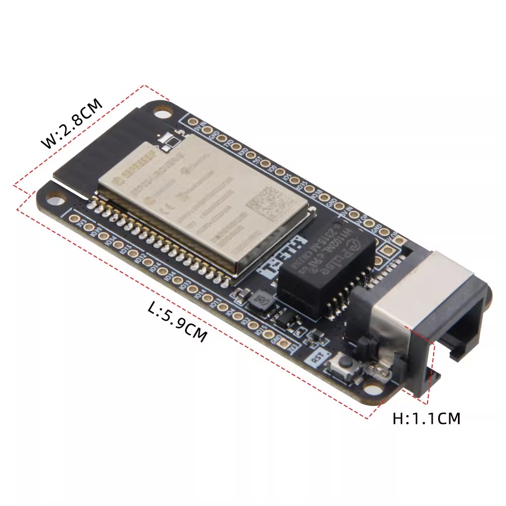 LILYGO T‑ETH‑Lite Dev Board,ES - Ethernet W5500 review and price
